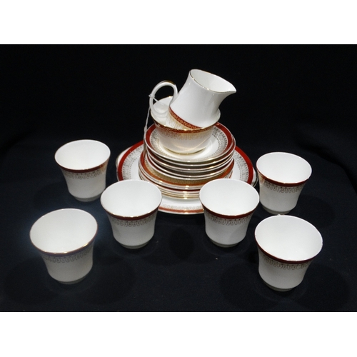 89 - A Twenty-One Piece Royal Grafton Majestic Pattern Tea Set