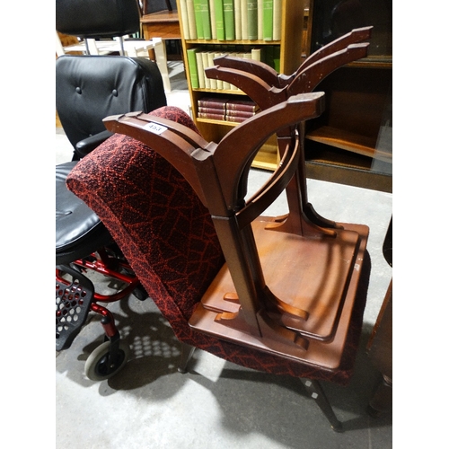 453 - A Mid Century Bedroom Chair, Together With A Nest Of Two Tables