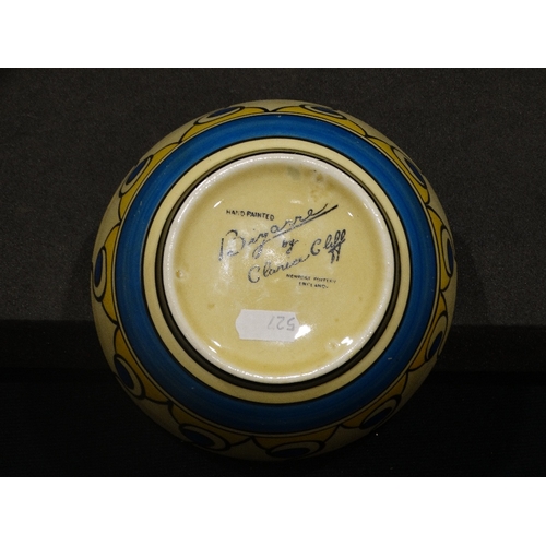 94 - A Clarice Cliff Bizarre Ware Circular Bowl, In Believed Undocumented Pattern, 6.5