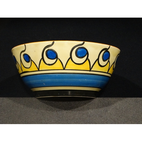 94 - A Clarice Cliff Bizarre Ware Circular Bowl, In Believed Undocumented Pattern, 6.5