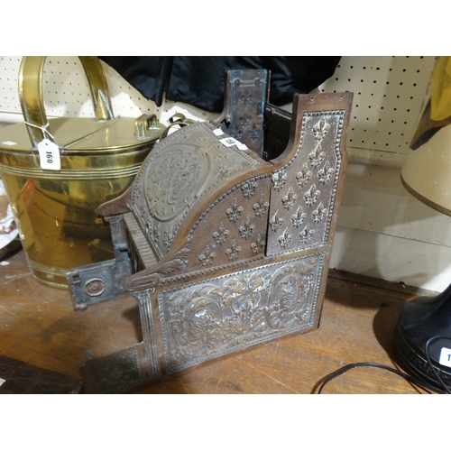 158 - An Early 20th Century Brass Cash Register Frame