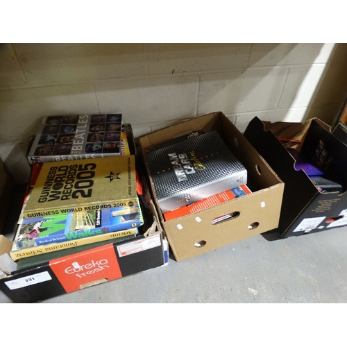 231 - Four Boxes Of Books