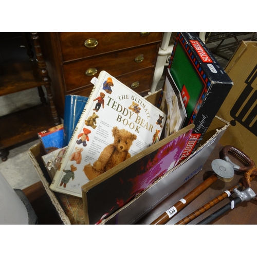 523 - A Box Of Books & Board Games