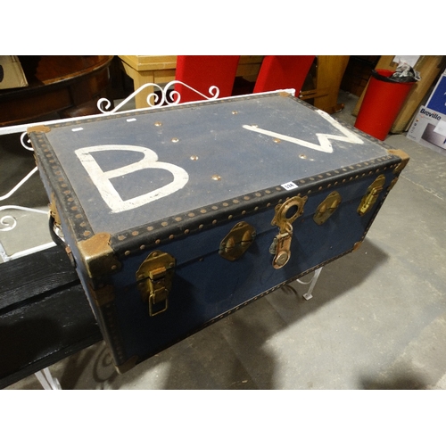 538 - A Vintage Steamer Trunk