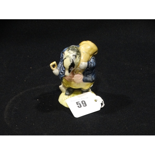 59 - A Beswick Beatrix Potters Tommy Brock Figure