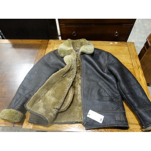 207 - A Sheep Skin Flying Jacket Size Xxl