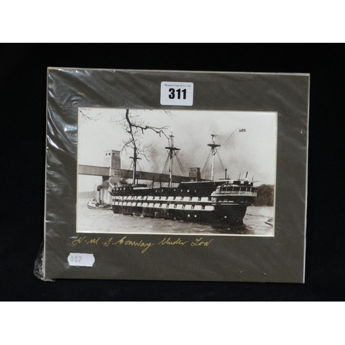 311 - A Reproduction Photographic Print Of HMS Conway