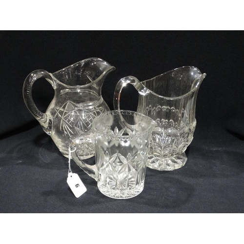 6 - Three Glass Water Jugs