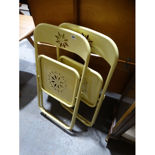 288 - Two Folding Metal Chairs