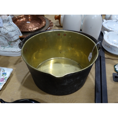 8 - A Brass Preserve Pan