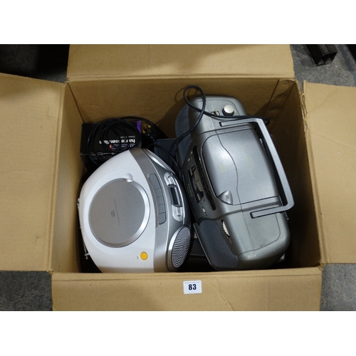 83 - A Box Of Portable CD Players Etc