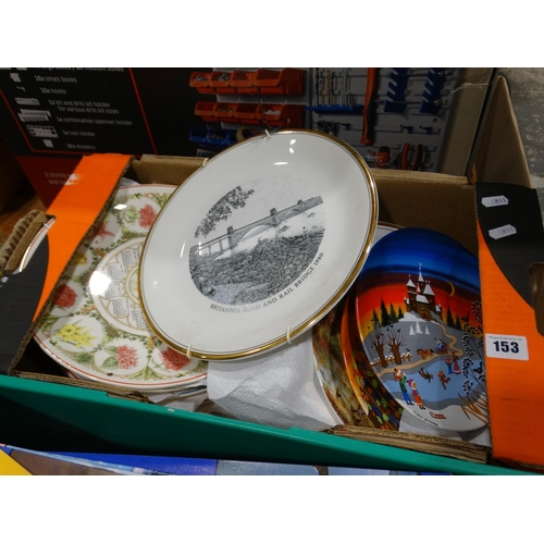 153 - A Box Of Calendar Plates And Similar