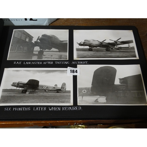 184 - An Interesting Album Of Aircraft Photographs Including Raf Lancasters Etc