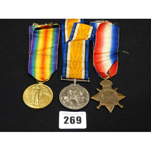 269 - A 1st World War Medal Trio For K26558 J.H.Lloyd Sto.1.Rn Raf