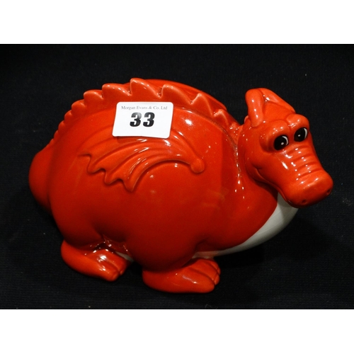 33 - A Principality Welsh Dragon Money Box