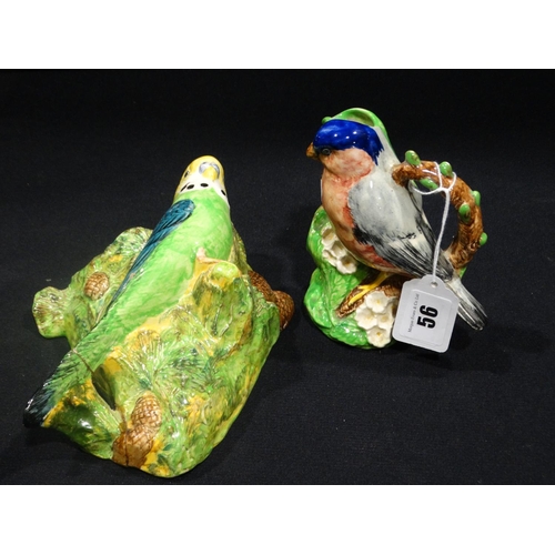 56 - Two Burleigh Ware Pottery Bird Pieces (One AF)
