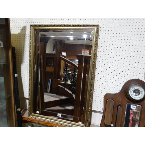 290 - A Gilt Framed Wall Mirror