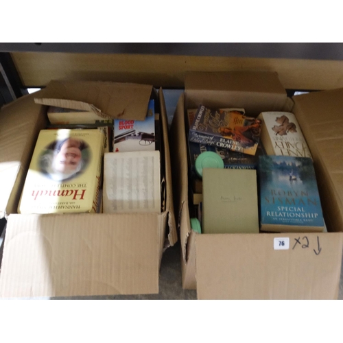 76 - Two Boxes Of Books