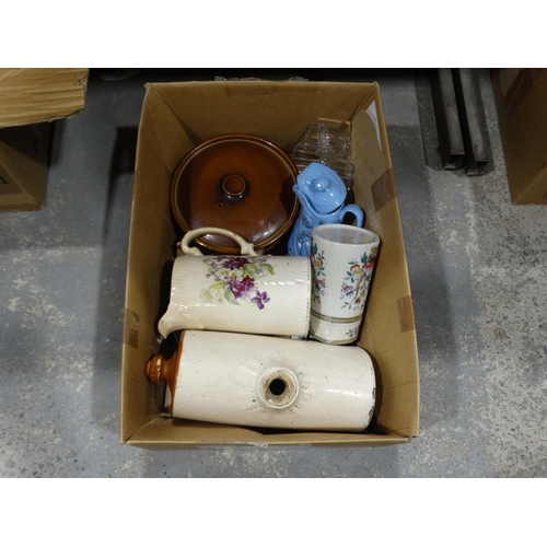 82 - A Box Of Mixed Pottery