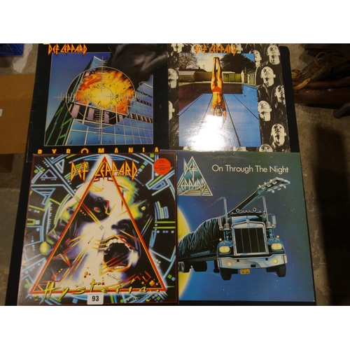 93 - Four Def Leppard Vinyl Records & Covers