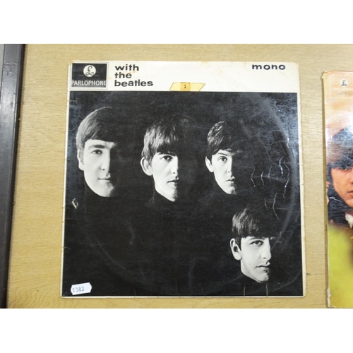 38 - A Collection Of Eight Beatles LP Records & Covers, Together With One John Lennon LP & Cover