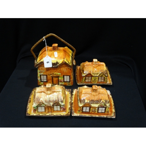 6 - Four Pieces Of Pottery Cottage Ware