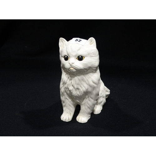 52 - A Melba Ware Pottery Model Of A Long Haired Cat