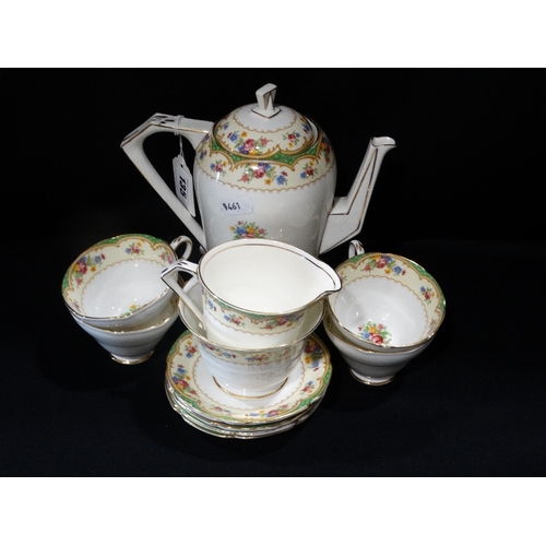 135 - Eleven Pieces Of Paragon China Floral Decorated Coffee Ware