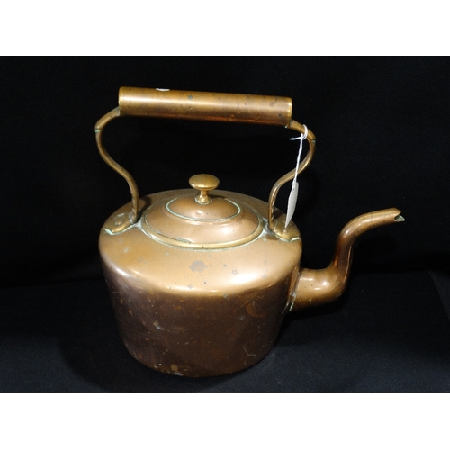 176 - An Antique Copper Kettle