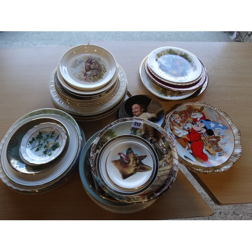 212 - A Box Of Mixed Plates & Chargers