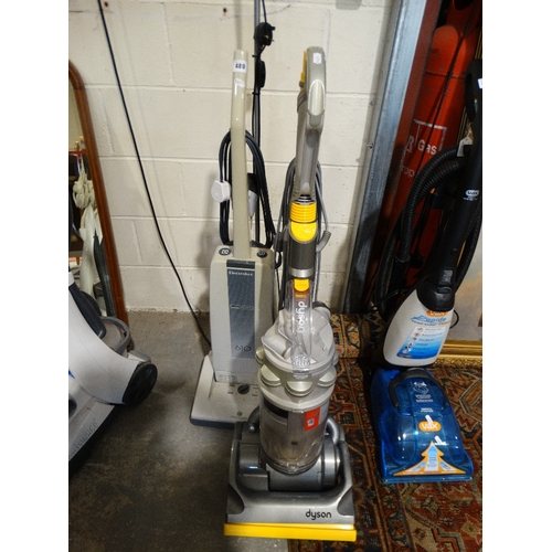 480 - An Electrolux Upright Vacuum Cleaner Together With A Dyson Upright Vacuum Cleaner