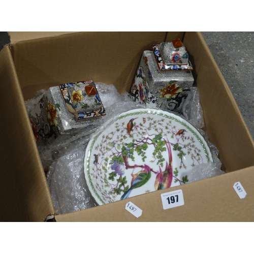 197 - A Box Of Mixed Pottery