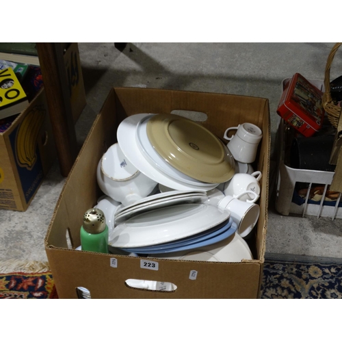 223 - A Box Of Kitchen Ware