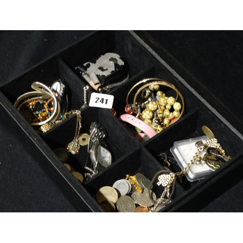 241 - A Box Of Costume Jewellery