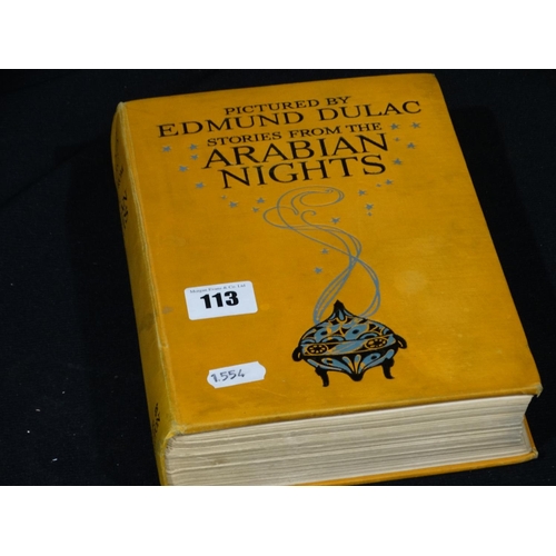 113 - Antiquarian Book Titled Arabian Nights With Drawings By Edmond Dulaco