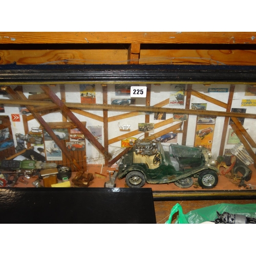 225 - A Diorama Model Of A Mechanics Workshop