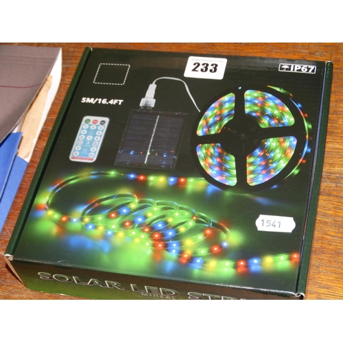 233 - A New And Boxed Solar Led Light Strip