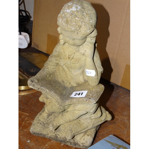 241 - A Cast Garden Figure Of A Seated Child