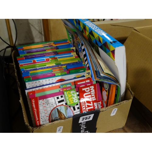 252 - A Box Of Puzzle Books