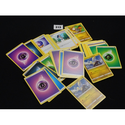 313 - A Bundle Of Pokemon Trading Cards (Approx 100)