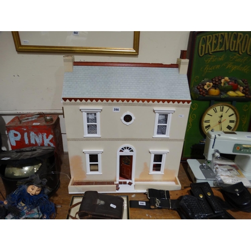 396 - A Georgian Style Dolls House And Contents