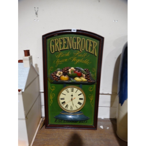 400 - An Antique Style Greengrocers Wall Clock