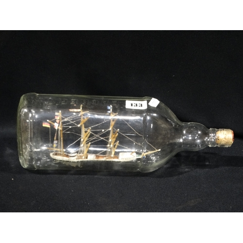 133 - A Vintage Ship In A Bottle