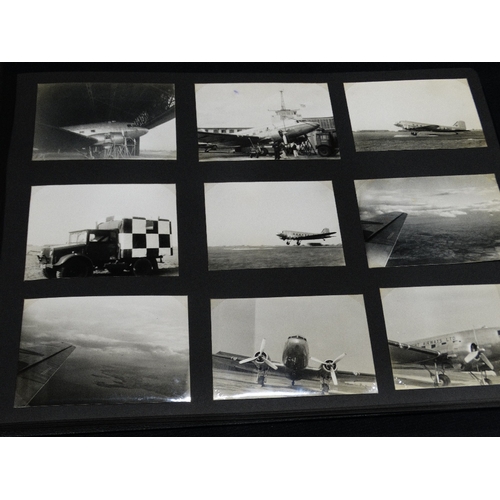 134 - An Interesting 2nd World War Period & Later Photograph Album Of Original Photographs Of Aircraft