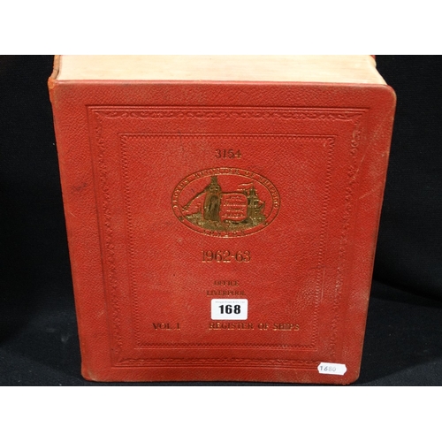 168 - Volume 1 Of 1962-1963 Lloyds Register Of Shipping