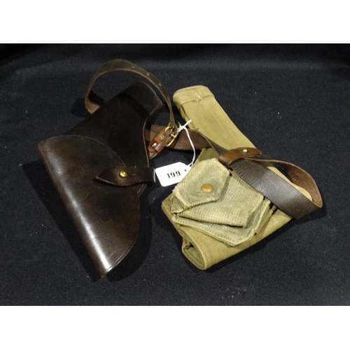 199 - Two Webley Pistol Holsters