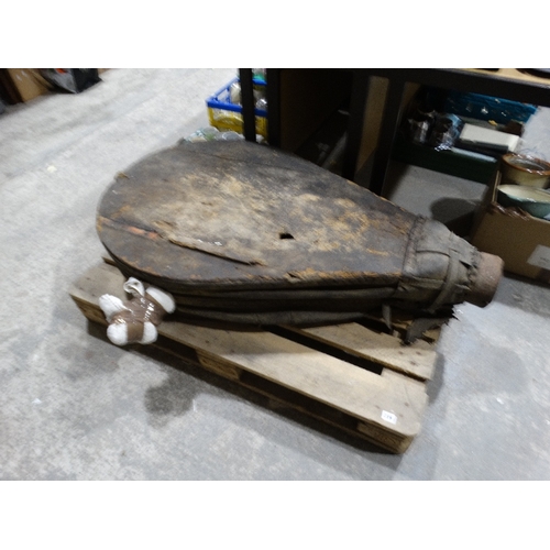 229 - A Large Pair Of Antique Blacksmiths Bellows