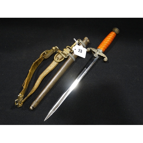 23 - A 2nd World War German Dagger & Attachments