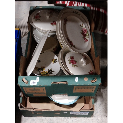 268 - Two Boxes Of Midwinter & Other Dinnerware