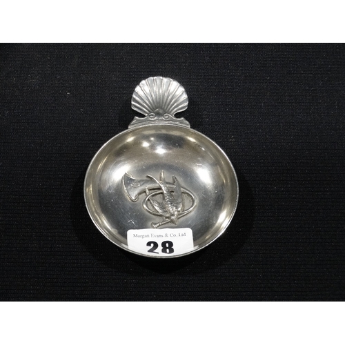 28 - A Pewter Dish For The French 6th Alpine Division